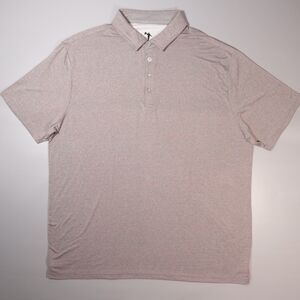 Anderson Ord Men’s XL Performance Golf Polo Shirt Gray Stripe Short Sleeve